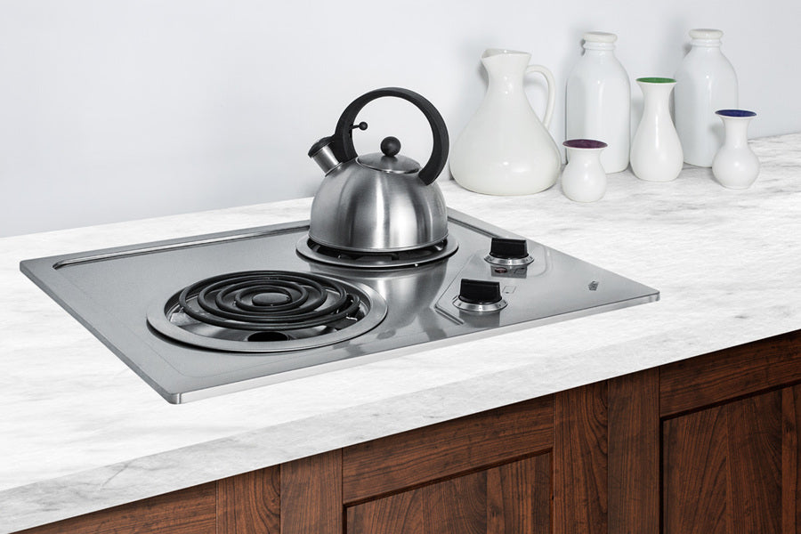 Summit - 21" Wide 230V 2-Burner Coil Cooktop Summit - 21" Wide 230V 2-Burner Coil Cooktop