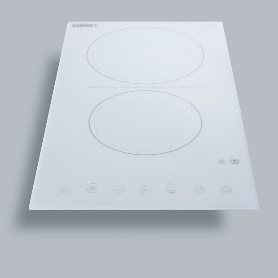 Summit - 12" Wide 230V 2-Burner Radiant Cooktop Summit - 12" Wide 230V 2-Burner Radiant Cooktop