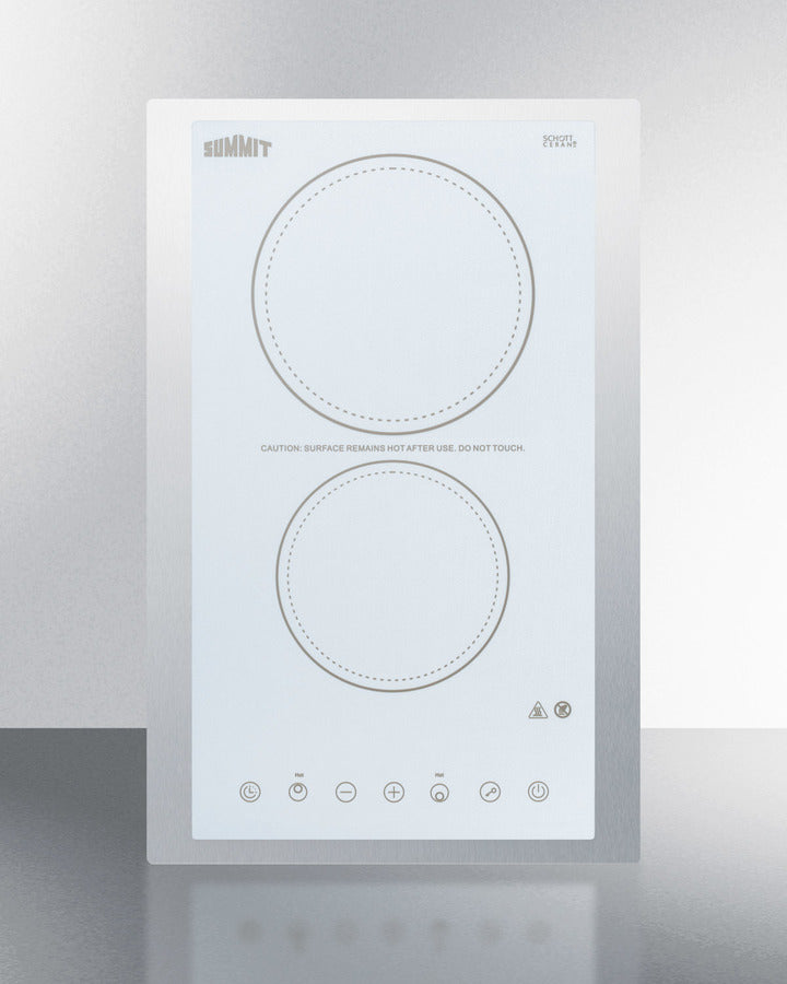 Summit - 15" Wide 230V 2-Burner Radiant Cooktop Summit - 15" Wide 230V 2-Burner Radiant Cooktop
