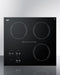 Summit - 22" Wide 230V 3-Burner Radiant Cooktop