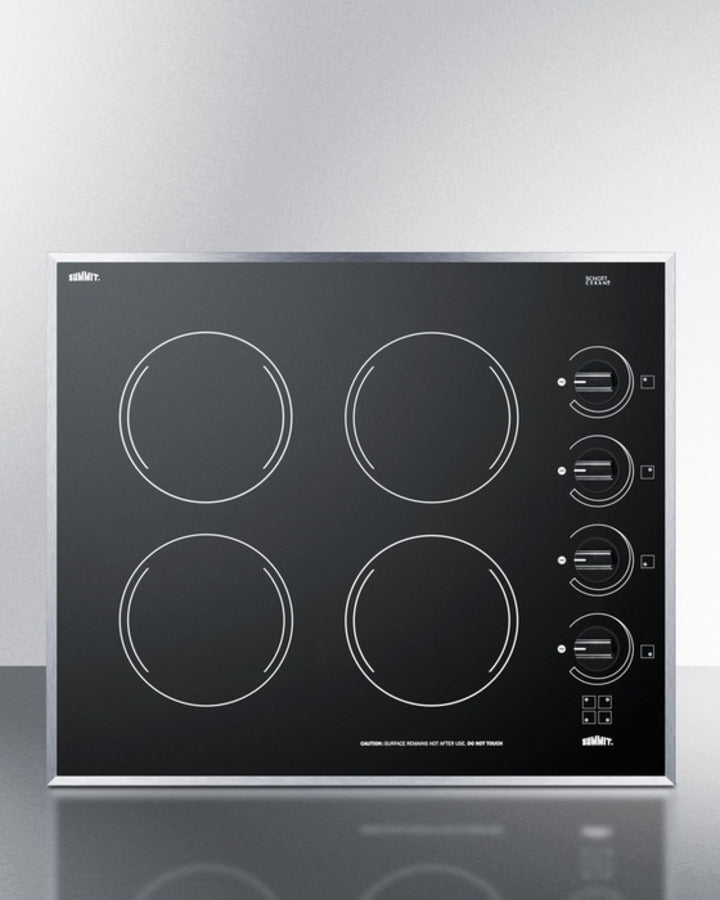 Summit - 24" Wide 230V 4-Burner Radiant Cooktop Summit - 24" Wide 230V 4-Burner Radiant Cooktop