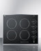 Summit - 24" Wide 230V 4-Burner Radiant Cooktop