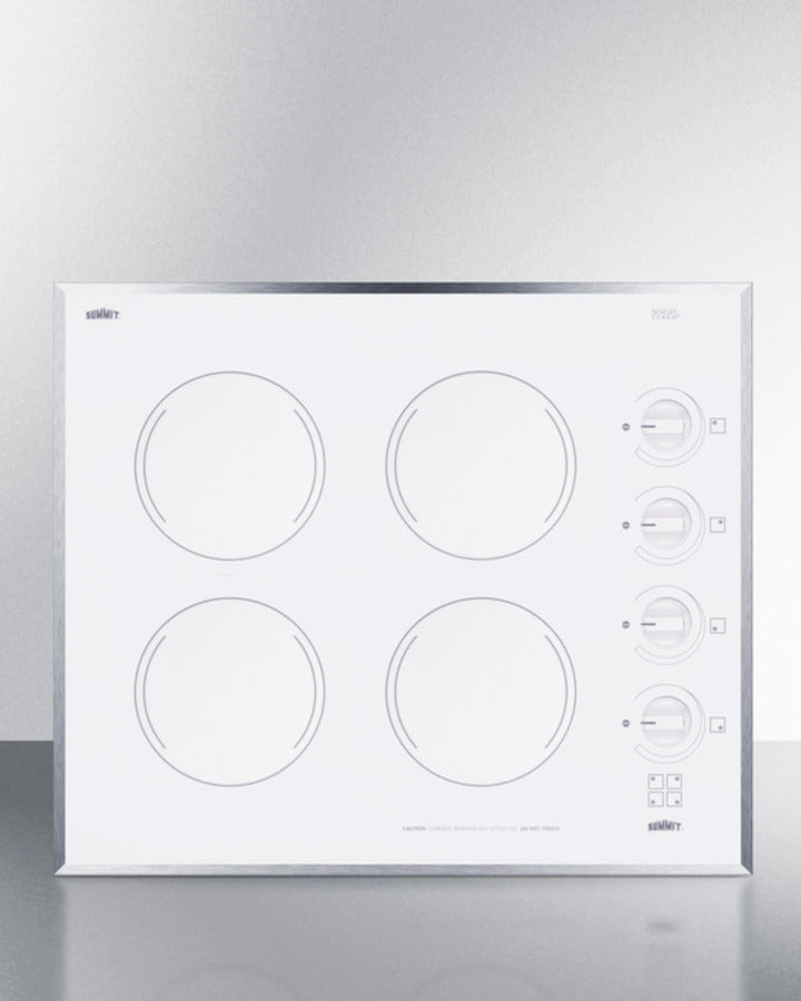 Summit - 24" Wide 230V 4-Burner Radiant Cooktop Summit - 24" Wide 230V 4-Burner Radiant Cooktop