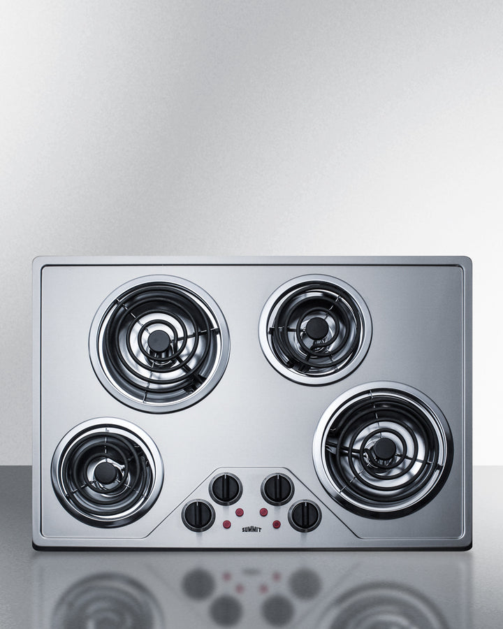 Summit - 30" Wide 230V 4-Burner Coil Cooktop Summit - 30" Wide 230V 4-Burner Coil Cooktop