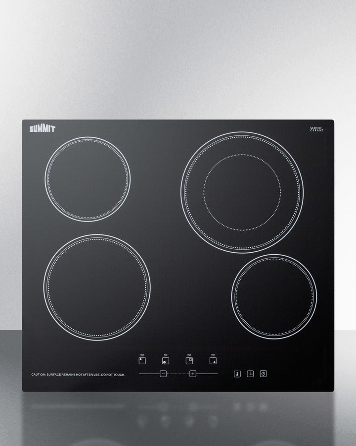 Summit - 24" Wide 230V 4-Burner Radiant Cooktop Summit - 24" Wide 230V 4-Burner Radiant Cooktop