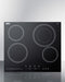 Summit - 24" Wide 230V 4-Burner Radiant Cooktop