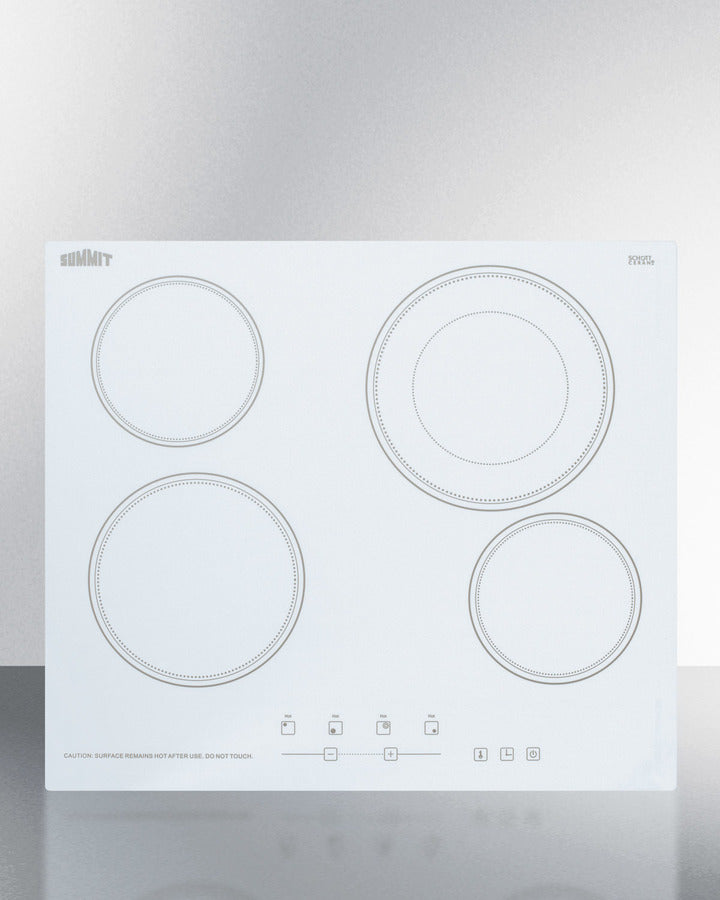 Summit - 24" Wide 230V 4-Burner Radiant Cooktop Summit - 24" Wide 230V 4-Burner Radiant Cooktop