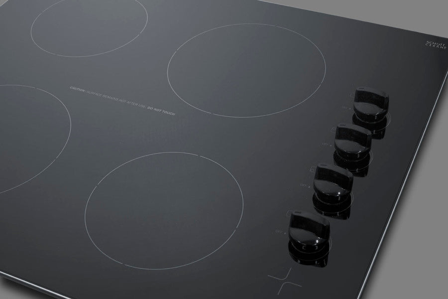 Summit - 24" Wide 230V 4-Burner Radiant Cooktop Summit - 24" Wide 230V 4-Burner Radiant Cooktop