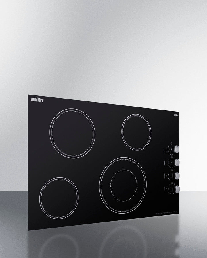 Summit - 30" Wide 208-240V 4-Burner Radiant Cooktop Summit - 30" Wide 208-240V 4-Burner Radiant Cooktop