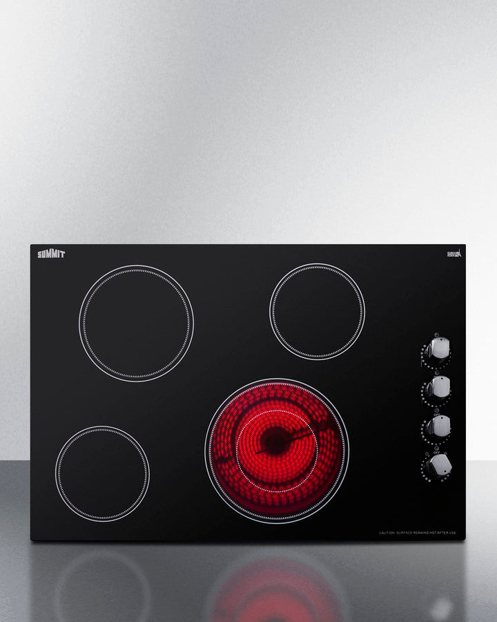 Summit - 30" Wide 208-240V 4-Burner Radiant Cooktop Summit - 30" Wide 208-240V 4-Burner Radiant Cooktop