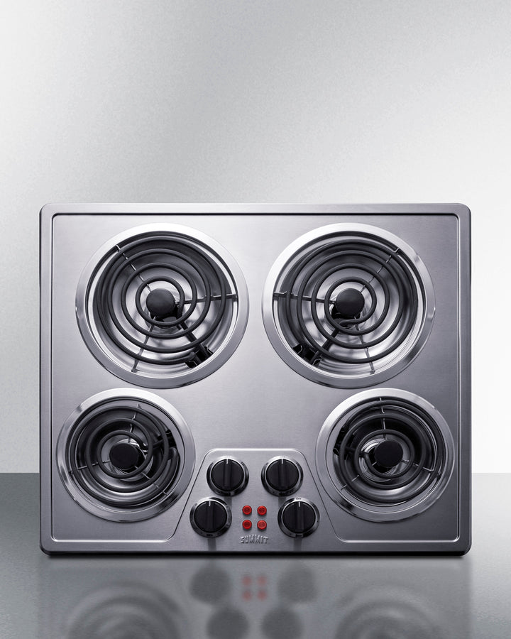 Summit - 24" Wide 240V 4-Burner Coil Cooktop Summit - 24" Wide 240V 4-Burner Coil Cooktop