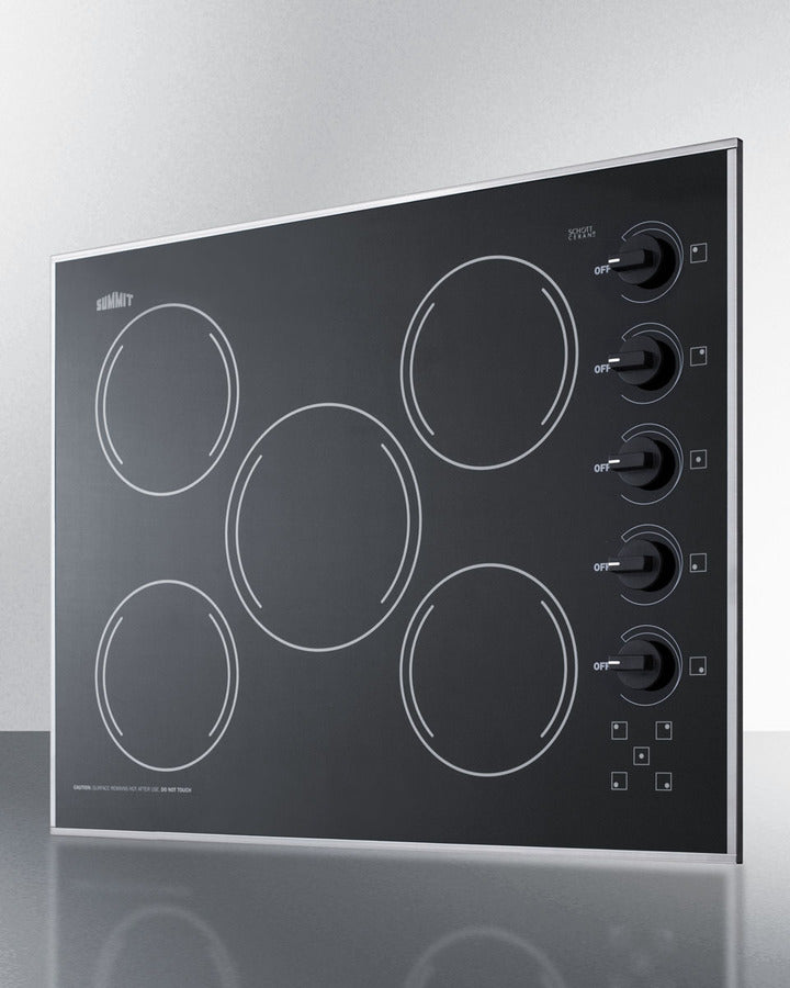 Summit - 27" Wide 230V 5-Burner Radiant Cooktop Summit - 27" Wide 230V 5-Burner Radiant Cooktop