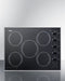 Summit - 27" Wide 230V 5-Burner Radiant Cooktop