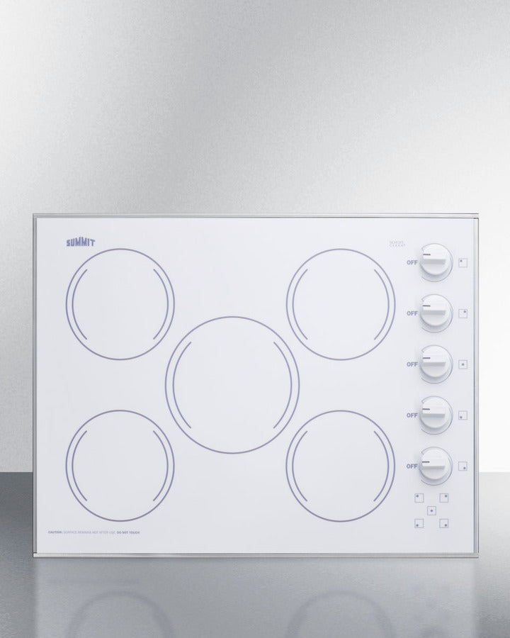 Summit - 27" Wide 230V 5-Burner Radiant Cooktop Summit - 27" Wide 230V 5-Burner Radiant Cooktop