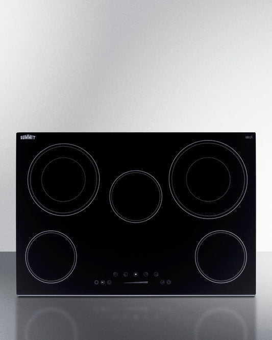 Summit - 30" Wide 208-240V 5-Burner Radiant Cooktop