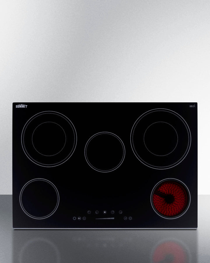 Summit - 30" Wide 208-240V 5-Burner Radiant Cooktop Summit - 30" Wide 208-240V 5-Burner Radiant Cooktop