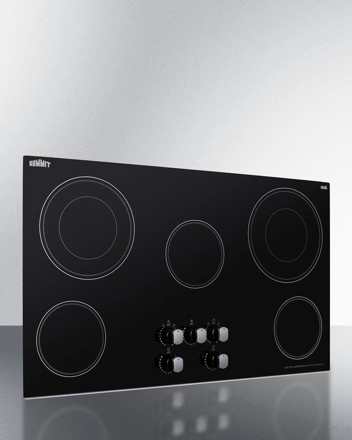 Summit - 36" Wide 208-240V 5-Burner Radiant Cooktop Summit - 36" Wide 208-240V 5-Burner Radiant Cooktop