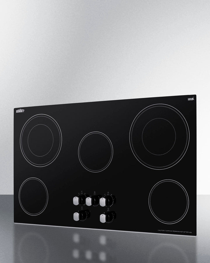 Summit - 36" Wide 208-240V 5-Burner Radiant Cooktop Summit - 36" Wide 208-240V 5-Burner Radiant Cooktop
