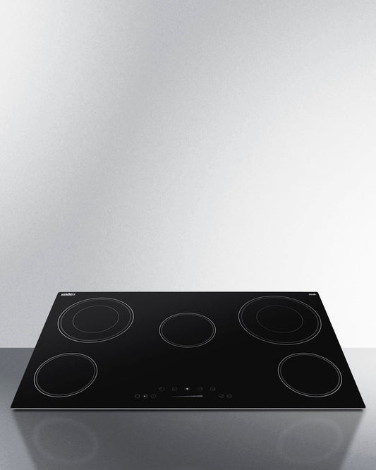 Summit - 36" Wide 208-240V 5-Burner Radiant Cooktop