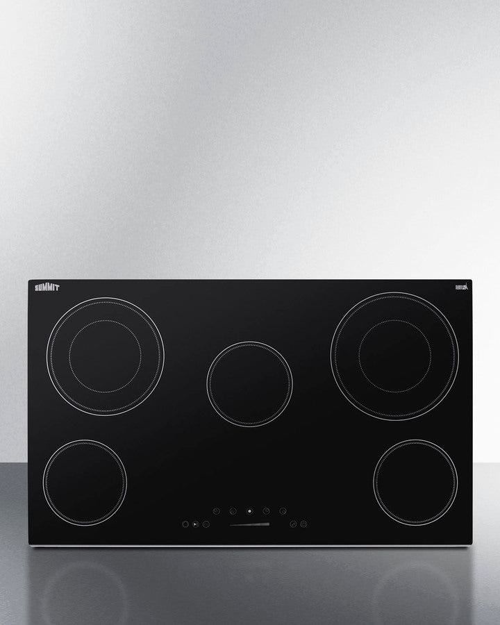Summit - 36" Wide 208-240V 5-Burner Radiant Cooktop Summit - 36" Wide 208-240V 5-Burner Radiant Cooktop