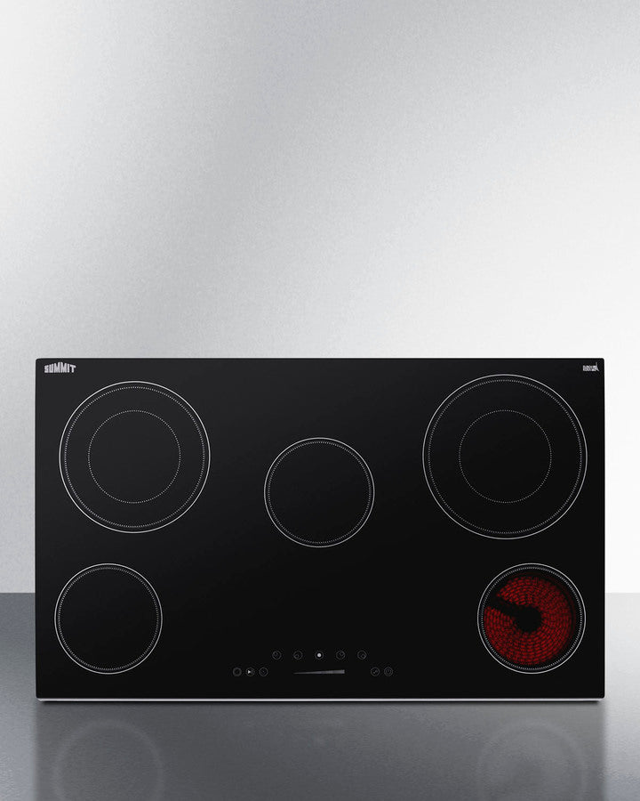 Summit - 36" Wide 208-240V 5-Burner Radiant Cooktop Summit - 36" Wide 208-240V 5-Burner Radiant Cooktop