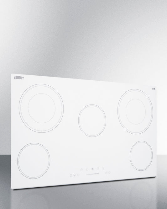 Summit - 36" Wide 208-240V 5-Burner Radiant Cooktop