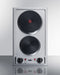Summit - 12" Wide 230V 2-Burner Solid Disk Cooktop