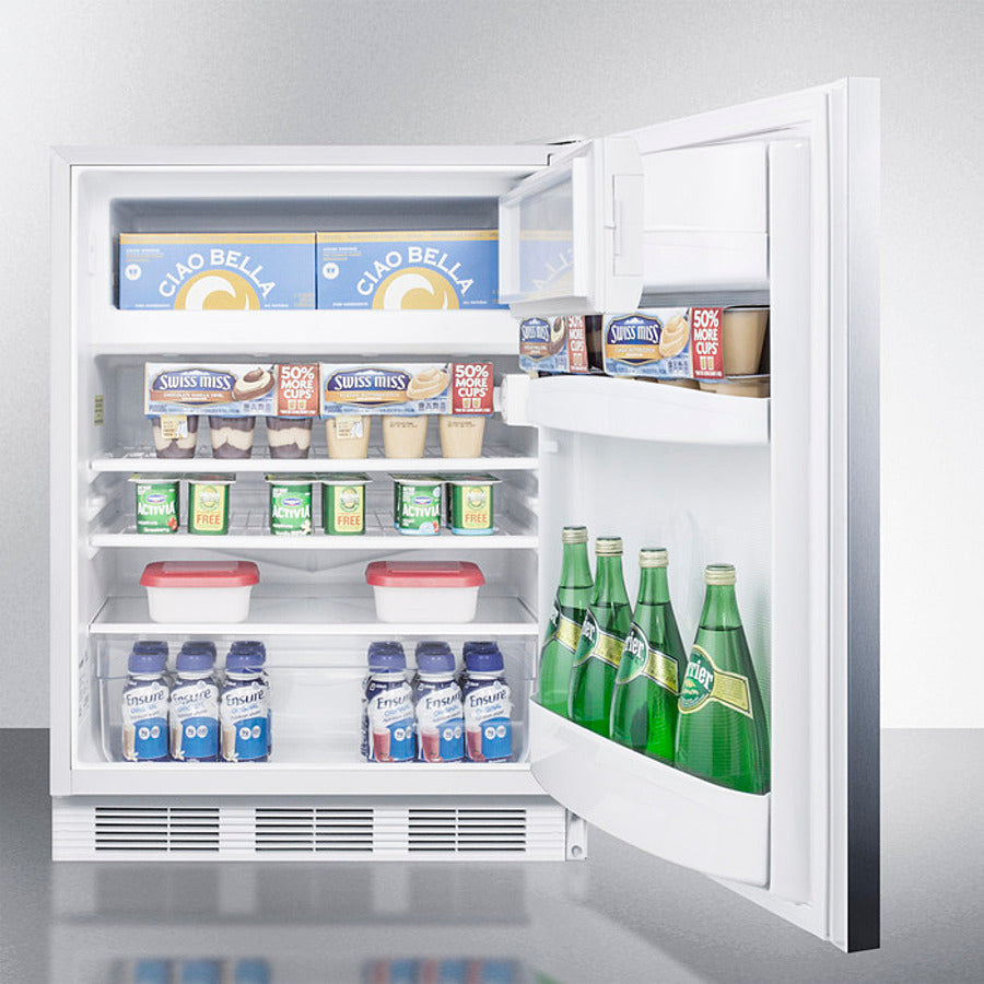 Accucold Summit - 24" Wide Built-In Refrigerator-Freezer, ADA Compliant | CT66LWBISSHHADA Accucold Summit - 24" Wide Built-In Refrigerator-Freezer, ADA Compliant | CT66LWBISSHHADA