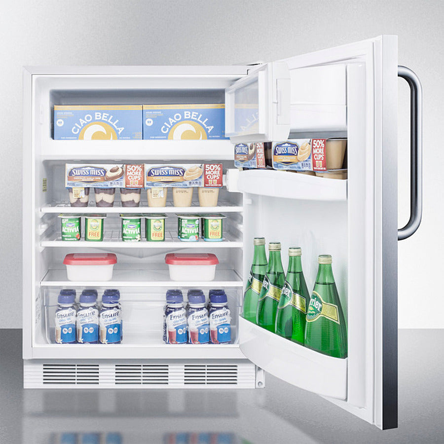 Accucold Summit - 24" Wide Built-In Refrigerator-Freezer, ADA Compliant | CT66LWBISSTBADA Accucold Summit - 24" Wide Built-In Refrigerator-Freezer, ADA Compliant | CT66LWBISSTBADA