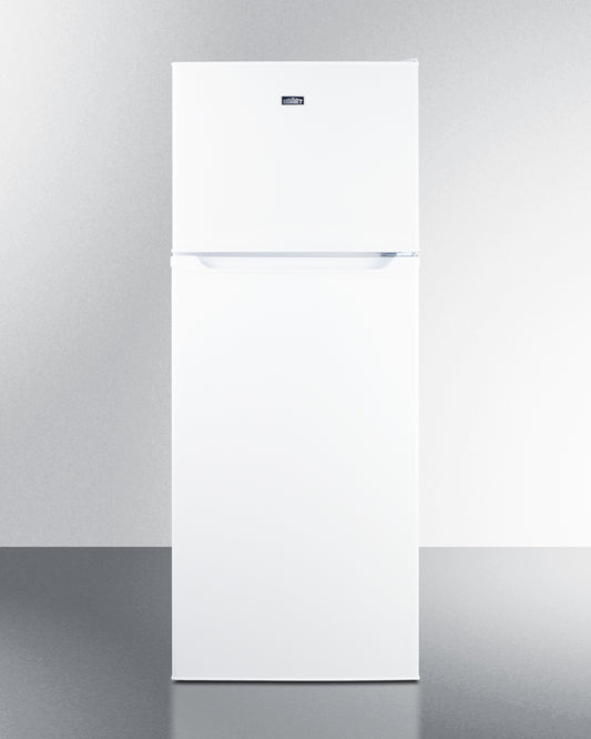 Summit - 24" Wide Top Mount Refrigerator-Freezer With Icemaker