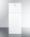 Summit - 24" Wide Top Mount Refrigerator-Freezer With Icemaker
