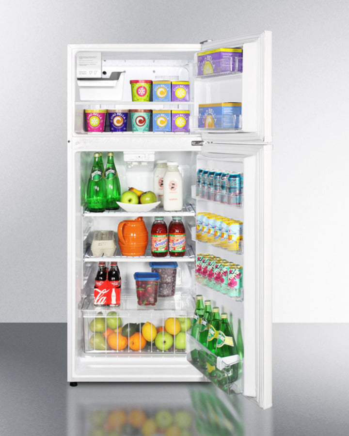 Summit - 24" Wide Top Mount Refrigerator-Freezer With Icemaker | FF1118WIM Summit - 24" Wide Top Mount Refrigerator-Freezer With Icemaker | FF1118WIM