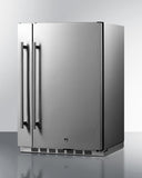 Summit - Shallow Depth 24" Wide Built-In All-Refrigerator With Slide-Out Storage Compartment Summit - Shallow Depth 24" Wide Built-In All-Refrigerator With Slide-Out Storage Compartment