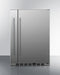 Summit - Shallow Depth 24" Wide Built-In All-Refrigerator With Slide-Out Storage Compartment