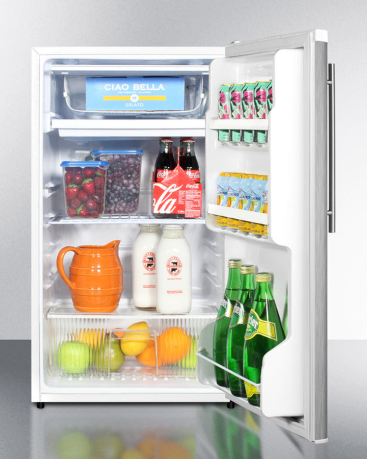 Summit - 19" Wide Refrigerator-Freezer | FF412ESSSHV Summit - 19" Wide Refrigerator-Freezer | FF412ESSSHV