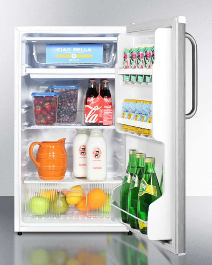 Summit - 19" Wide Refrigerator-Freezer | FF412ESSSTB Summit - 19" Wide Refrigerator-Freezer | FF412ESSSTB