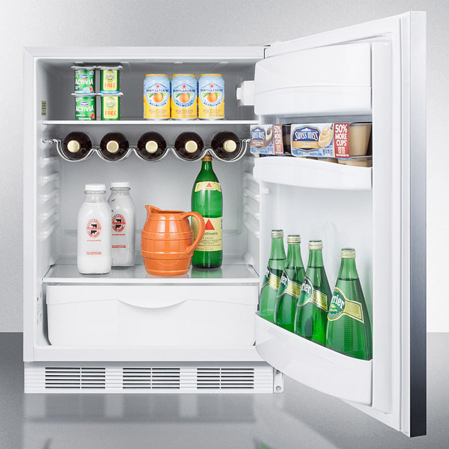 Summit - 24" Wide Built-In All-Refrigerator | FF61WBISSHH Summit - 24" Wide Built-In All-Refrigerator | FF61WBISSHH