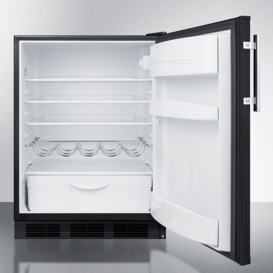 Summit - 24" Wide Built-In All-Refrigerator, ADA Compliant | FF63BKBIADA Summit - 24" Wide Built-In All-Refrigerator, ADA Compliant | FF63BKBIADA