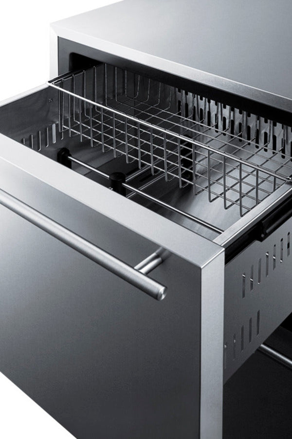 Summit - 24" Wide Built-In 2-Drawer All-Refrigerator Summit - 24" Wide Built-In 2-Drawer All-Refrigerator