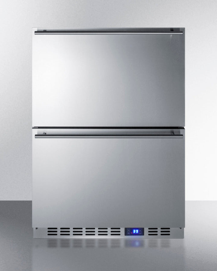 Summit - 24" Wide Built-In 2-Drawer All-Refrigerator Summit - 24" Wide Built-In 2-Drawer All-Refrigerator