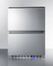 Summit - 24" Wide Built-In 2-Drawer All-Refrigerator