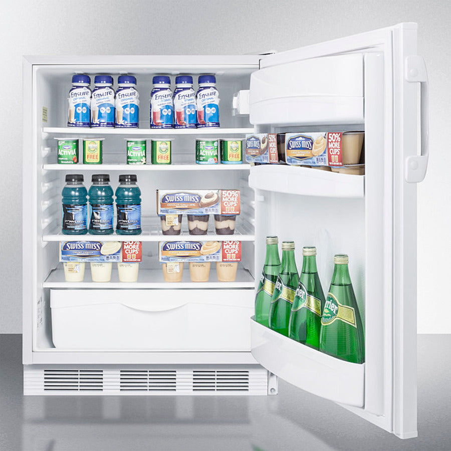 Summit - 24" Wide Built-In All-Refrigerator, ADA Compliant | FF6LWBI7ADA Summit - 24" Wide Built-In All-Refrigerator, ADA Compliant | FF6LWBI7ADA