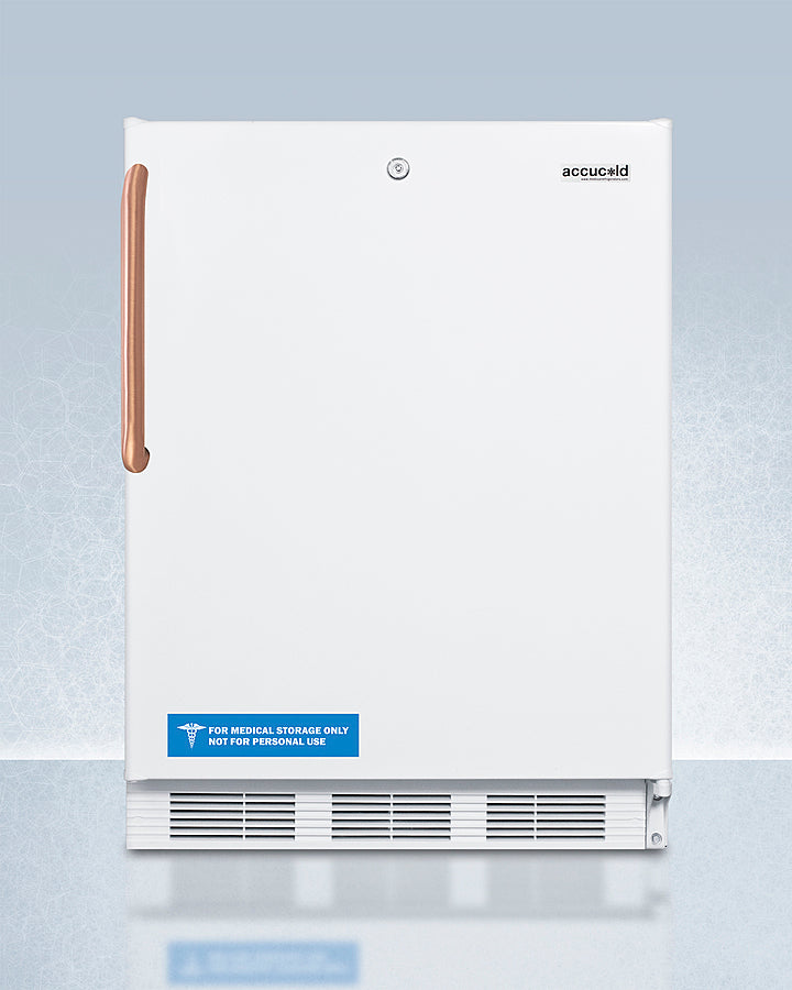 Summit - 24" Wide Built-In All-Refrigerator with Antimicrobial Pure Copper Handle, ADA Compliant | FF6LWBI7TBCADA Summit - 24" Wide Built-In All-Refrigerator with Antimicrobial Pure Copper Handle, ADA Compliant | FF6LWBI7TBCADA
