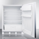 Summit - 24" Wide Built-In All-Refrigerator, ADA Compliant | FF6LWBI7SSHHADA Summit - 24" Wide Built-In All-Refrigerator, ADA Compliant | FF6LWBI7SSHHADA