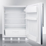Summit - 24" Wide Built-In All-Refrigerator, ADA Compliant | FF6LWBI7SSHVADA Summit - 24" Wide Built-In All-Refrigerator, ADA Compliant | FF6LWBI7SSHVADA