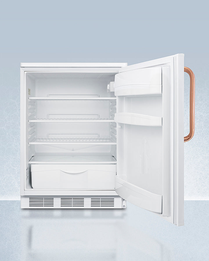 Accucold - 24" Wide All-Refrigerator with Antimicrobial Pure Copper Handle Accucold - 24" Wide All-Refrigerator with Antimicrobial Pure Copper Handle