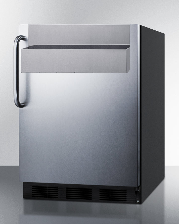 Summit - 24" Wide Built-In All-Refrigerator, ADA Compliant, with Speed Rail | FF7BKBISSTBADASR Summit - 24" Wide Built-In All-Refrigerator, ADA Compliant, with Speed Rail | FF7BKBISSTBADASR