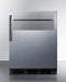Summit - 24" Wide Built-In All-Refrigerator, ADA Compliant, with Speed Rail | FF7BKBISSTBADASR