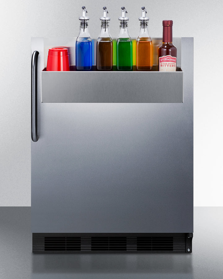 Summit - 24" Wide Built-In All-Refrigerator, ADA Compliant, with Speed Rail | FF7BKBISSTBADASR Summit - 24" Wide Built-In All-Refrigerator, ADA Compliant, with Speed Rail | FF7BKBISSTBADASR