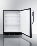 Summit - 24" Wide Built-In All-Refrigerator, ADA Compliant, with Speed Rail | FF7BKBISSTBADASR Summit - 24" Wide Built-In All-Refrigerator, ADA Compliant, with Speed Rail | FF7BKBISSTBADASR